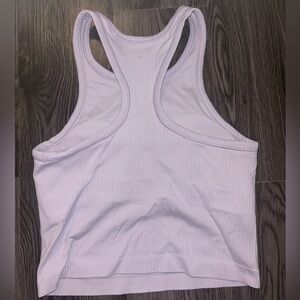 Ebb to Street Cropped Racerback Tank Top Lilac